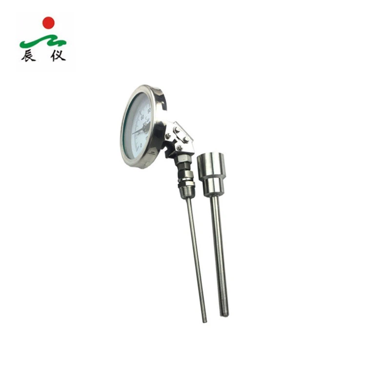 থার্মওয়েল সহ বাইমেটাল থার্মোমিটার